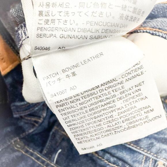 Levi’s Made & Crafted Sticks Slim Dark Wash Denim Jeans Size 28 x 32 - Picture 9 of 12